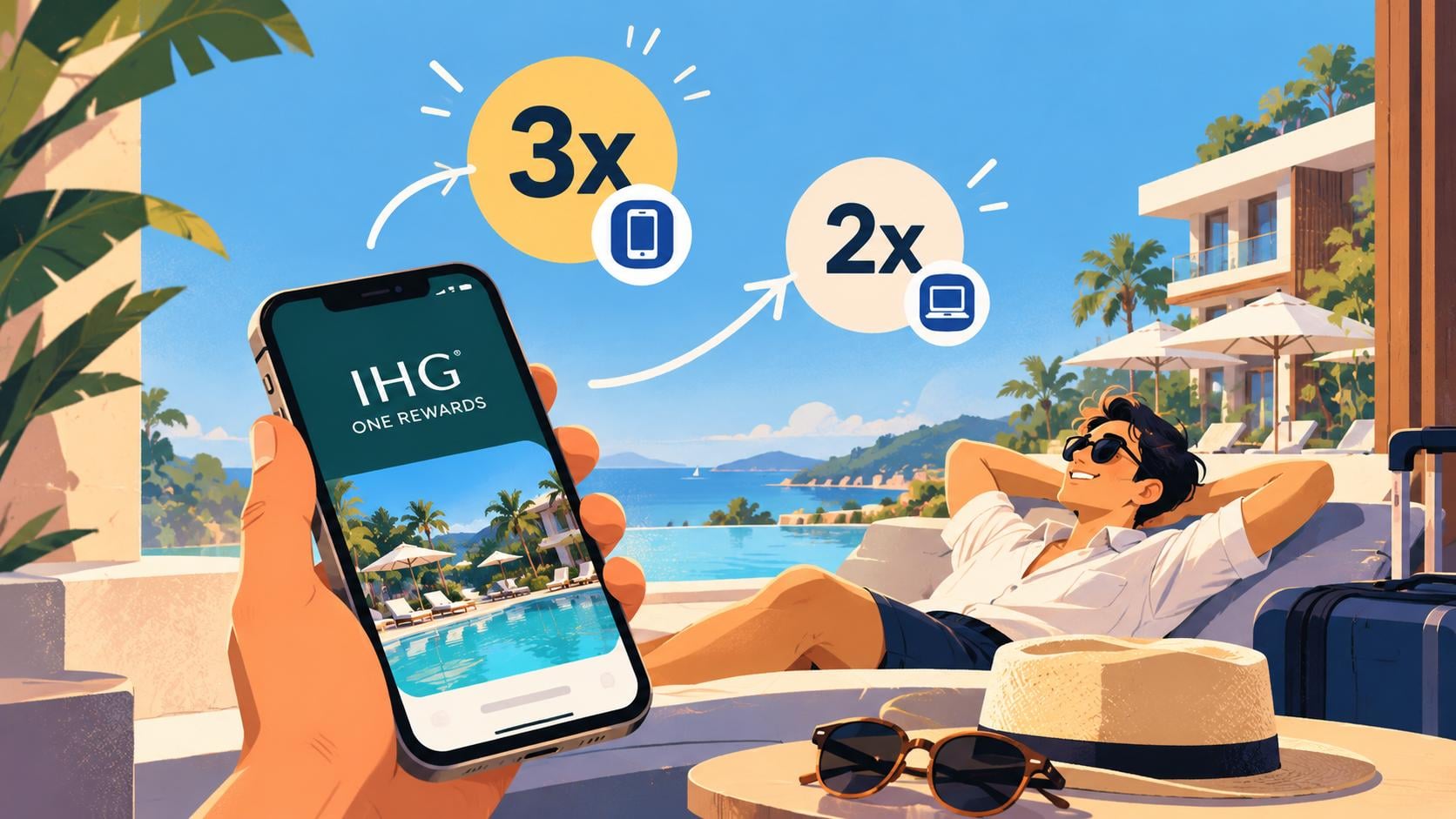 Earn 3x IHG Points on App Bookings, 2x on Other Direct Bookings - Cover Image